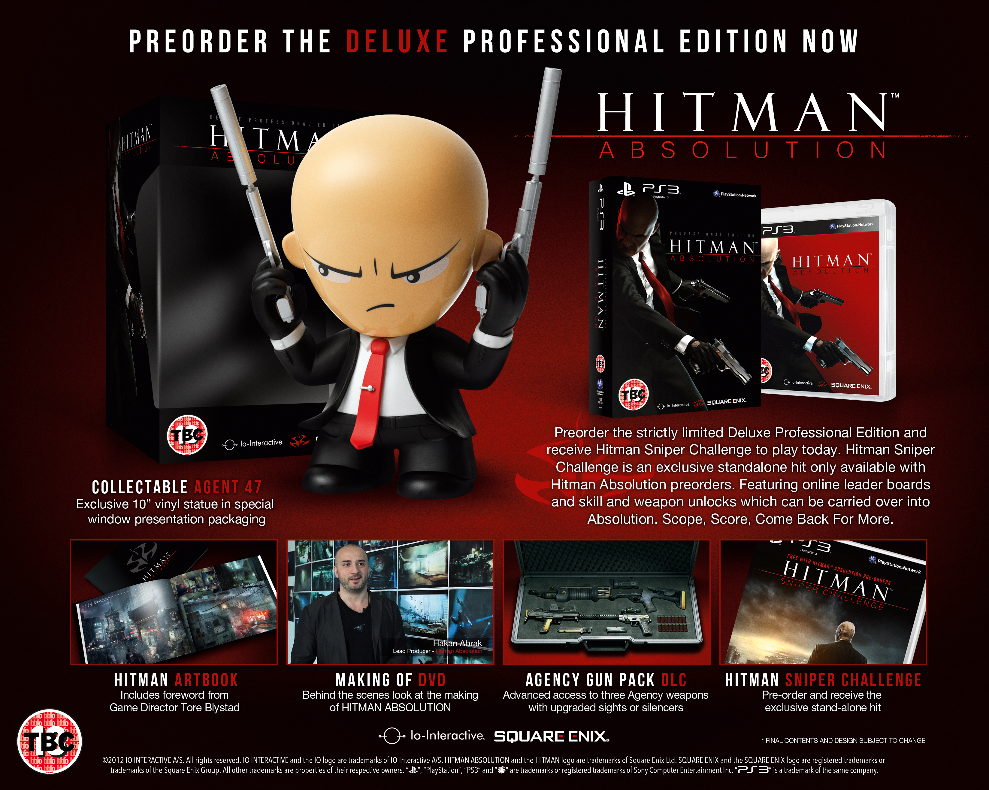 The Hitman Absolution deluxe edition comes with a bobble-head.