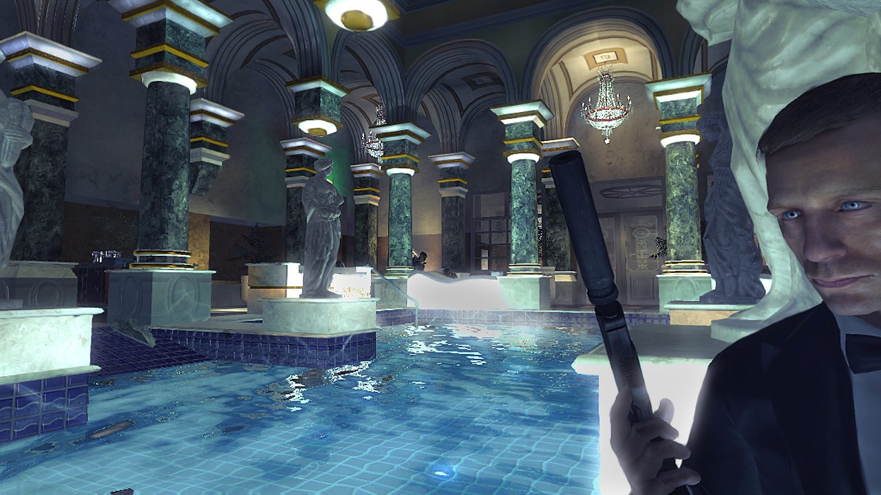 James Bond in a Casino Spa from Quatnum of Solace